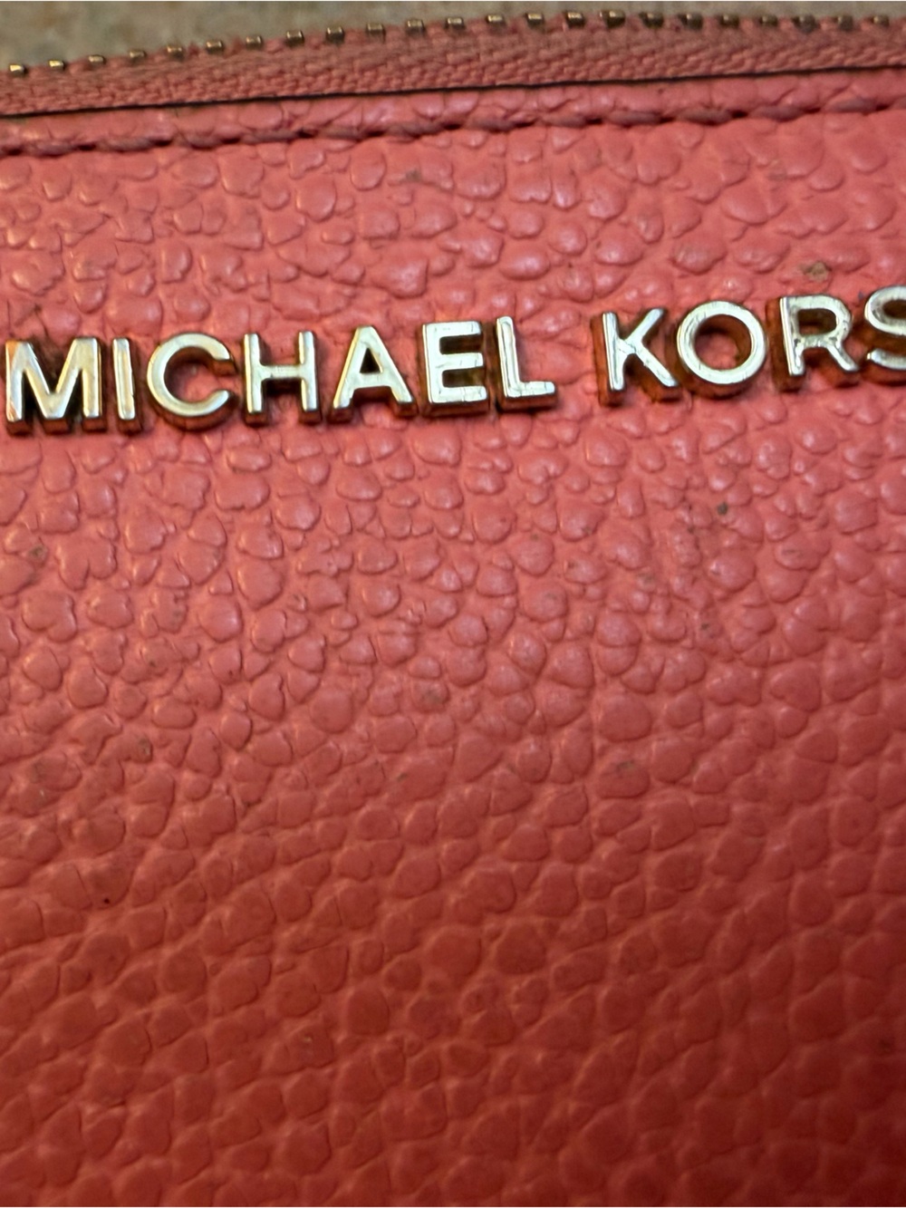 MICHAEL KORS Jet Set Travel Wristlet Clutch Women Leather Bifold Wallet Pink